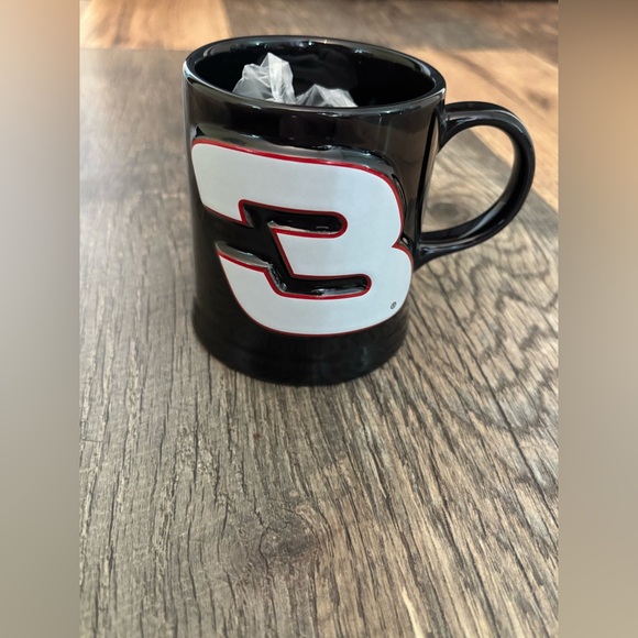 Nascar Other - Black Dale Earnhardt Sr. Coffee Mug 11 OZ #3 Raised Signature Cup Nascar Racing